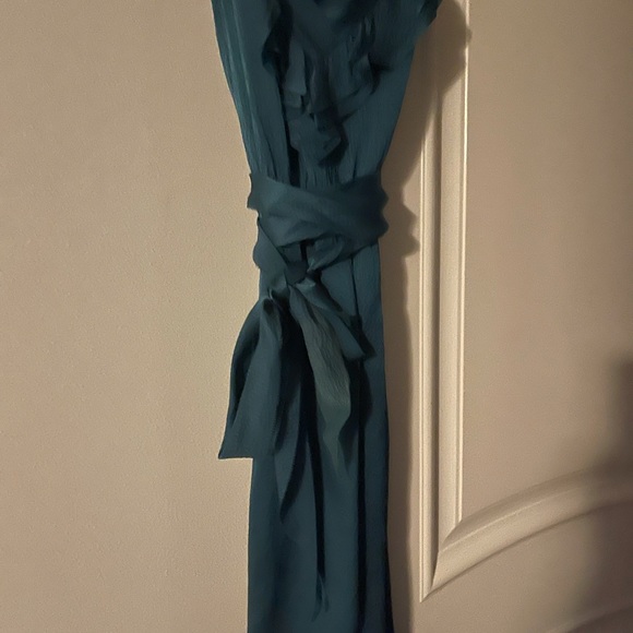 ⬇️ [Rebecca Taylor] Turquoise Silk Dress - Picture 3 of 3